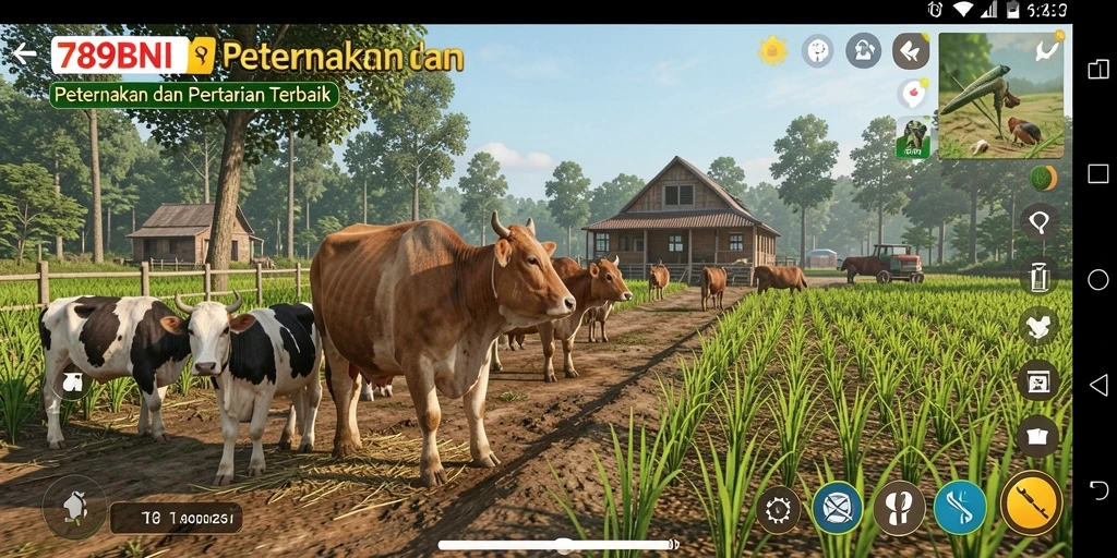 Gameplay seru dengan aktivitas bertani di 789BNI.