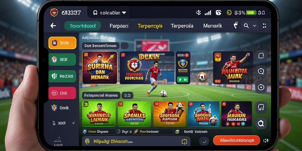 Screenshot 93337 menampilkan antarmuka taruhan olahraga yang menarik.