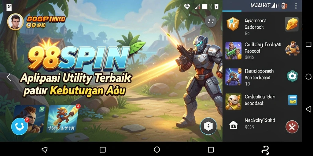 Tampilan antarmuka 98SPIN yang intuitif dan memudahkan penggunaan.