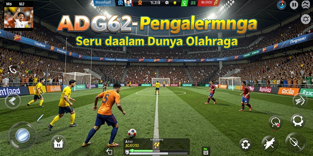 Gameplay seru ADG62 dengan aksi olahraga yang mendebarkan.