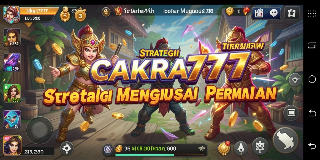Tampilan gameplay strategis CAKRA777 yang mendebarkan.