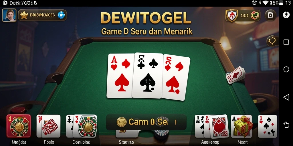 Tampilan gameplay seru dalam DEWITOGEL dengan teman-teman.