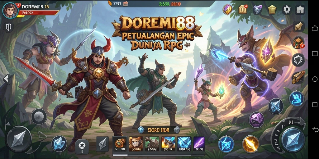 Tampilan indah gameplay DOREMI88 dengan aksi RPG yang mendebarkan.