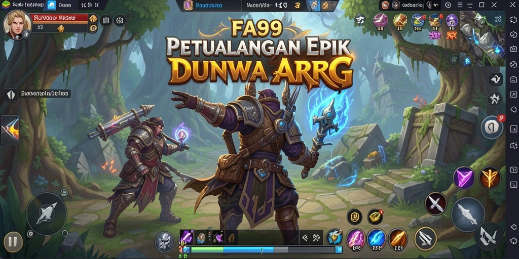 Tampilan gameplay FA99 dengan pertempuran ARPG yang mendebarkan dan grafis menawan.