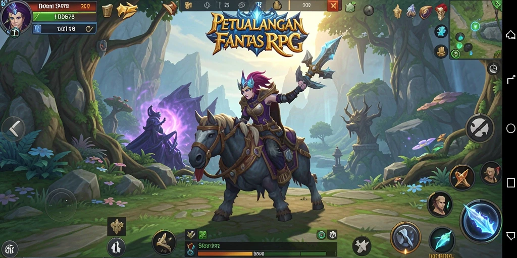 Tangkapan layar dari gameplay seru ID678 yang menunjukkan aksi petualangan RPG.