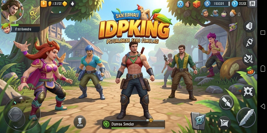 Tampilan gameplay menarik dan interaktif dari IDPKING.