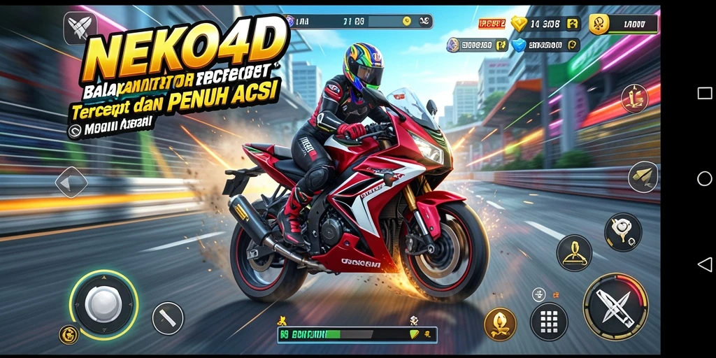 Gameplay balapan motor yang mendebarkan di NEKO4D.