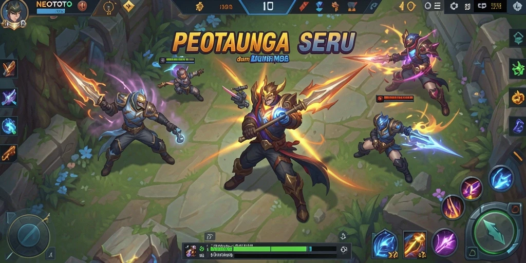Tangkapan layar gameplay NEOTOTO yang memukau dengan aksi pertempuran nyata.