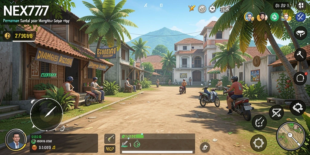 Screenshot gameplay NEX777 yang menampilkan karakter dalam aksi.
