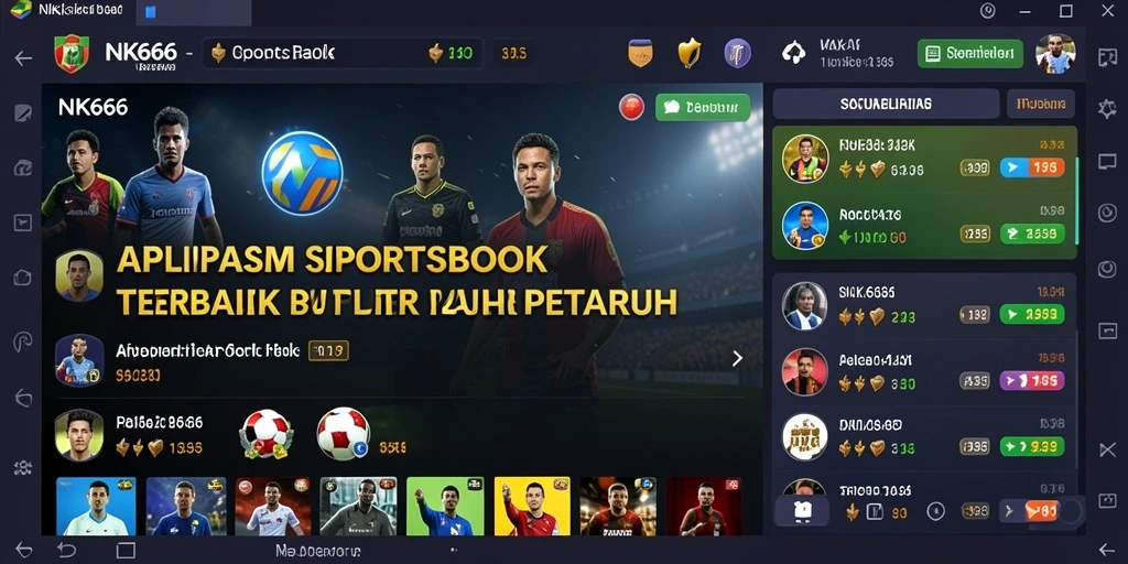 Tampilan menarik dari gameplay Sportsbook di NK666.