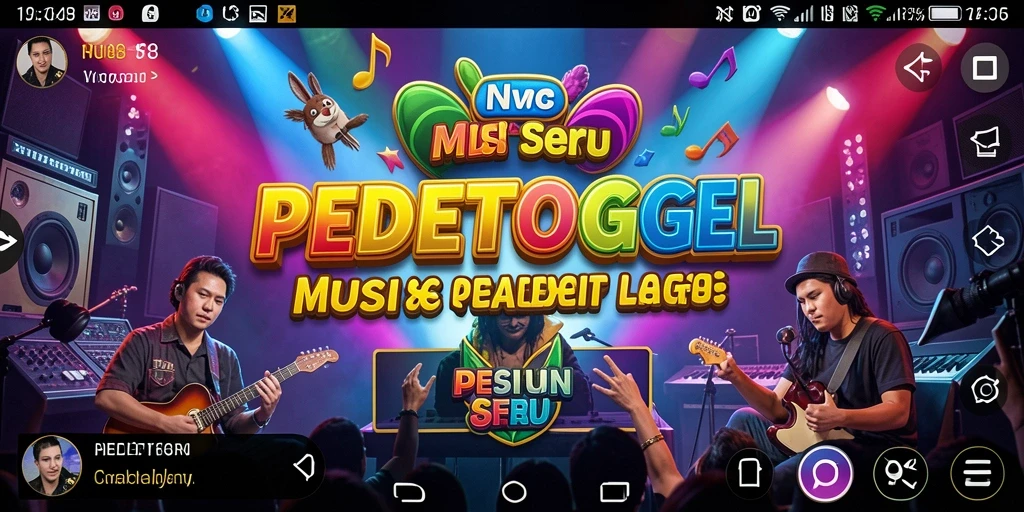 Tangkapan layar permainan <strong>PEDETOGEL</strong> dengan tampilan seru saat menyanyi.