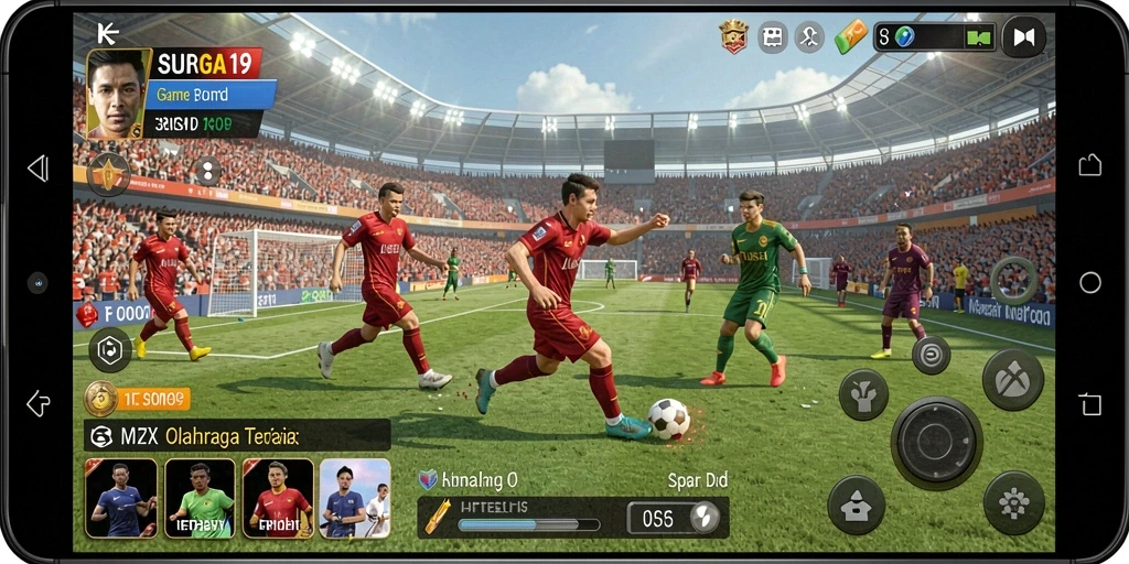 Tampilan gameplay SURGA19 yang mengesankan dengan aksi dinamis.