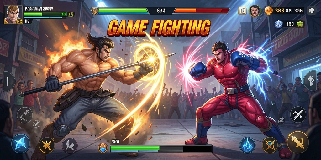 Tampilan gameplay T6 dengan karakter bertarung di arena yang dinamis.